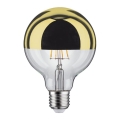 Lâmpada LED regulável com uma tampa esférica espelho GLOBE G95 E27/6,5W/230V 2700K dourada - Paulmann 28675