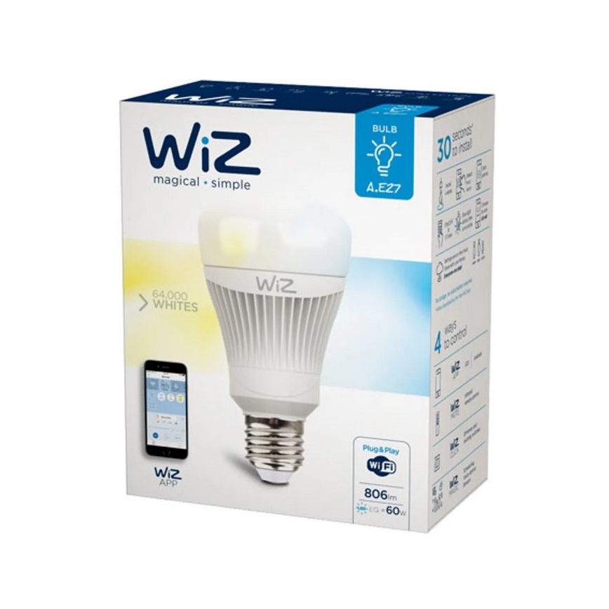 Lâmpada LED regulável E27/11,5W/230V 2700-6500K Wi-Fi - WiZ