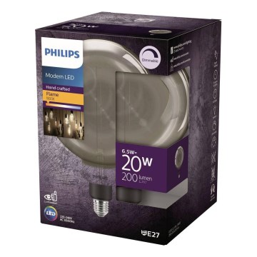 Lâmpada LED regulável FILAMENT G200 E27/6,5W/230V 1800K