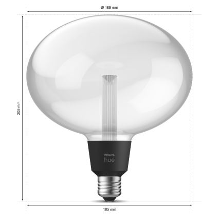 Lâmpada LED regulável Philips Hue White And Color Ambiance E27/6,5W/230V 2000-6500K
