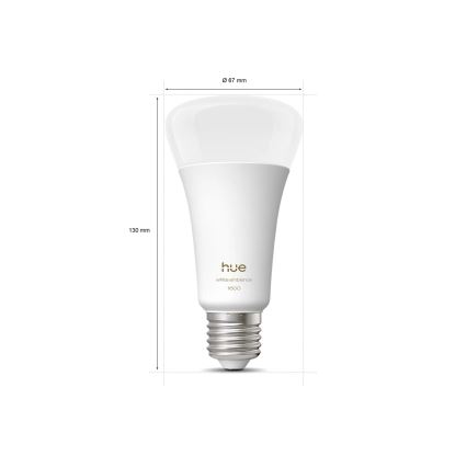 Lâmpada LED regulável Philips Hue WHITE AMBIANCE E27/11,8W/230V 1000-20000K