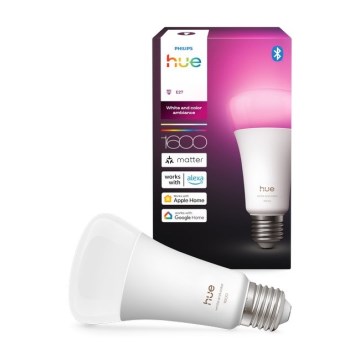 Lâmpada LED regulável Philips Hue WHITE AND COLOR AMBIANCE E27/11,8W/230V 1000-20000K