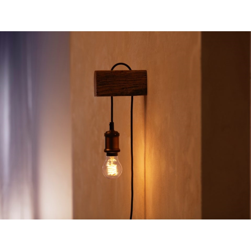 Lâmpada LED regulável Philips Hue WHITE FILAMENT A60 E27/7W/230V 2100K