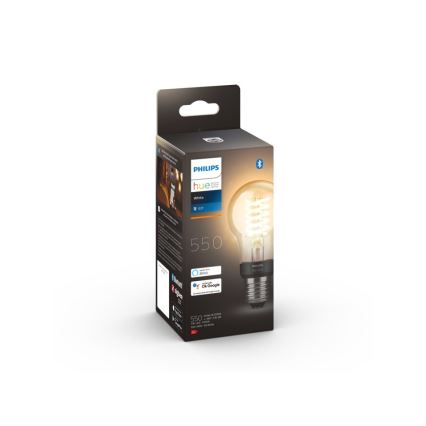 Lâmpada LED regulável Philips Hue WHITE FILAMENT A60 E27/7W/230V 2100K