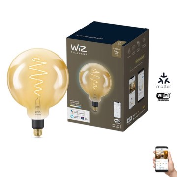 Lâmpada LED Regulável VINTAGE FILAMENT G200 E27/6W/230V 2000-5000K CRI 90 Wi-Fi - WiZ
