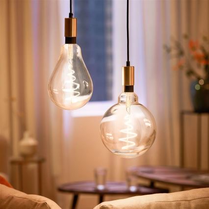 Lâmpada LED regulável VINTAGE FILAMENT PS160 E27/6,5W/230V 2000-5000K CRI 90 Wi-Fi -WiZ