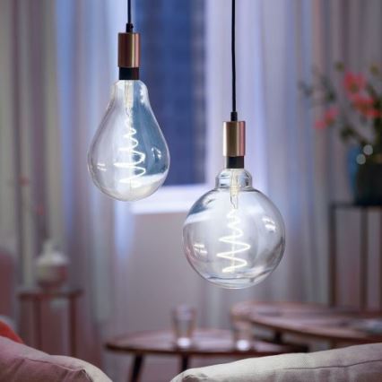 Lâmpada LED regulável VINTAGE FILAMENT PS160 E27/6,5W/230V 2000-5000K CRI 90 Wi-Fi -WiZ