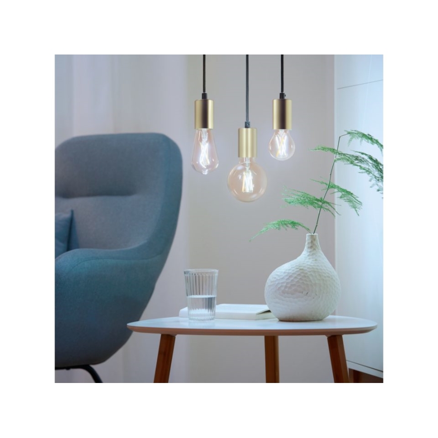 Lâmpada LED regulável VINTAGE FILAMENT ST64 E27/7W/230V 2000-5000K CRI 90 Wi-Fi - WiZ