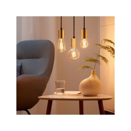 Lâmpada LED regulável VINTAGE FILAMENT ST64 E27/7W/230V 2000-5000K CRI 90 Wi-Fi - WiZ