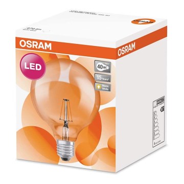 Lâmpada LED RETROFIT E27/4W/230V 2,700K - Osram