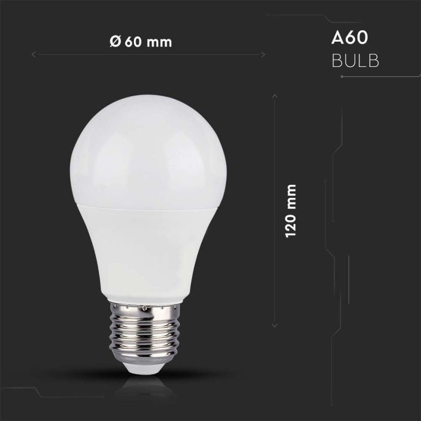 Lâmpada LED RGB com regulação A60 E27/8,5W/230V 4000K + comando
