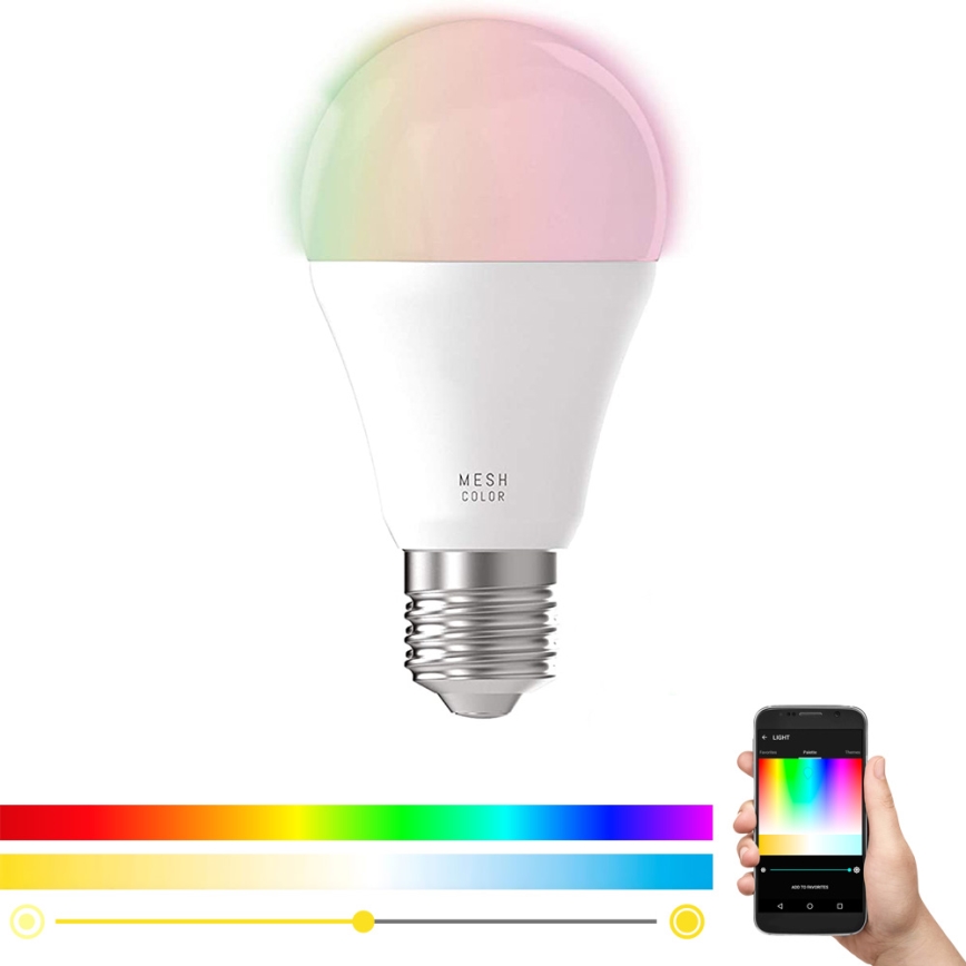 Lâmpada LED RGB com regulação CONNECT E27/9W - Eglo