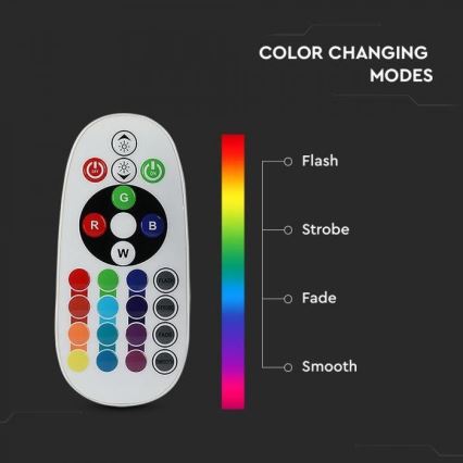 Lâmpada LED RGB com regulação E14/3,5W/230V 6400K + CR