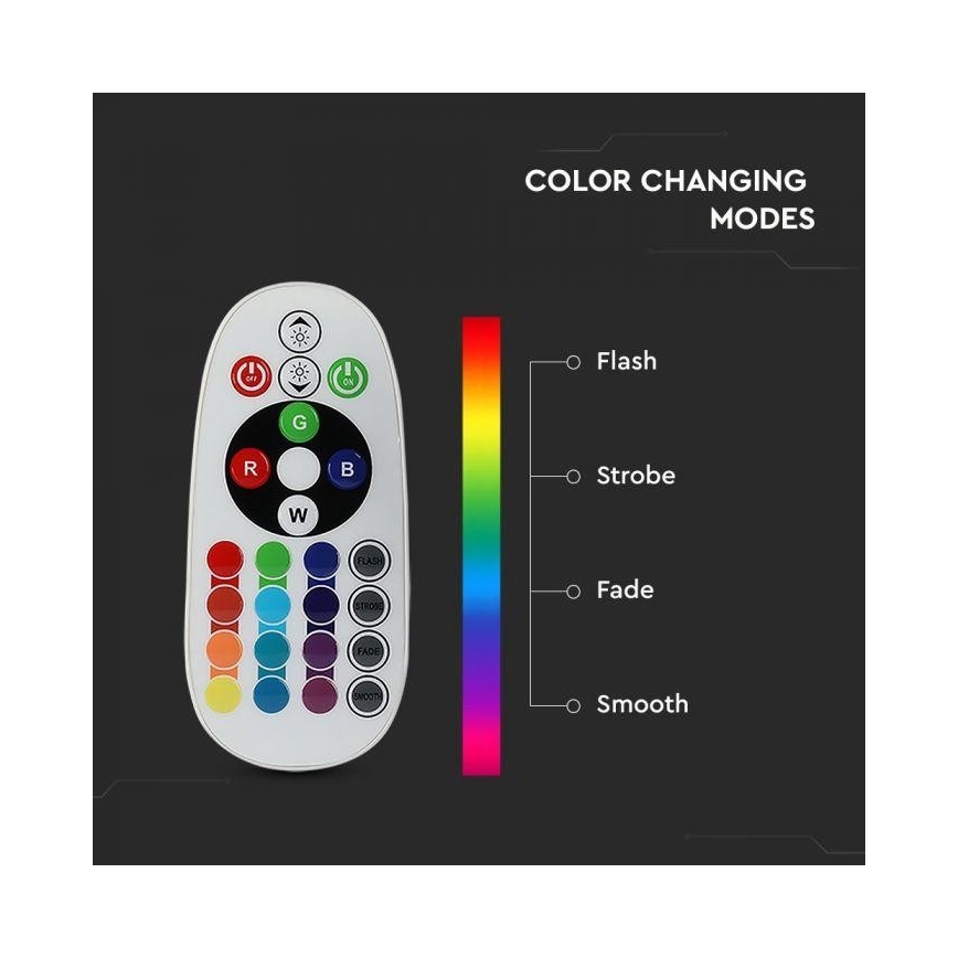 Lâmpada LED RGB com regulação E14/3,5W/230V 6400K + CR