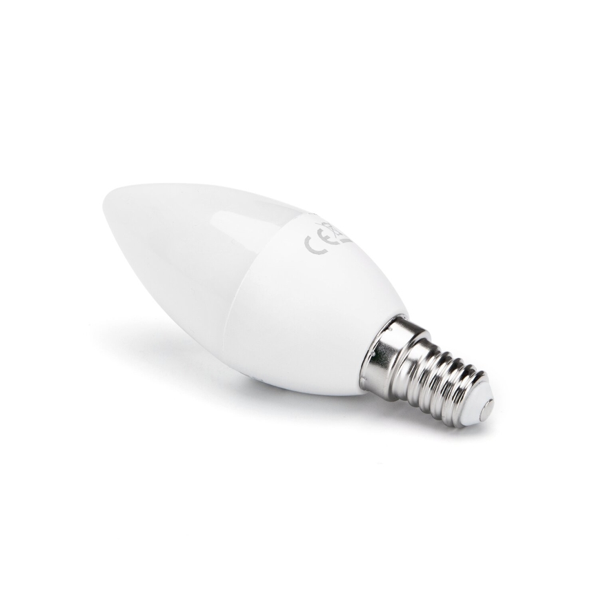 Lâmpada LED RGB com regulação E14/4,8W/230V 3000K + comando - Aigostar