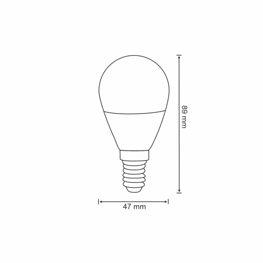 Lâmpada LED RGB com regulação G45 E14/5,5W/230V 3000-6500K Wi-fi Tuya