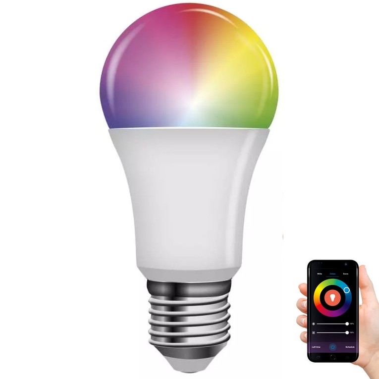 Lâmpada LED RGB com regulação GoSmart A60 E27/11W/230V 2700-6500K Tuya