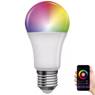 Lâmpada LED RGB com regulação GoSmart A60 E27/9W/230V 2700-6500K Tuya