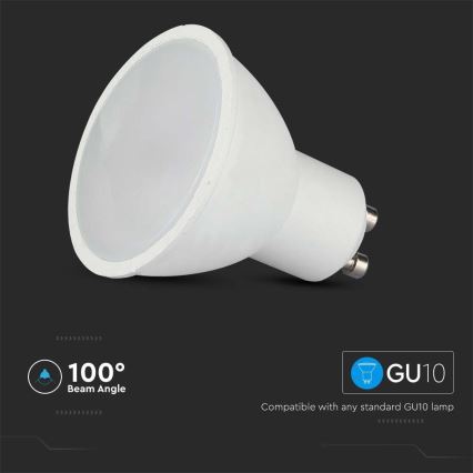 Lâmpada LED RGB com regulação GU10/4,8W/230V 4000K + controlo remoto