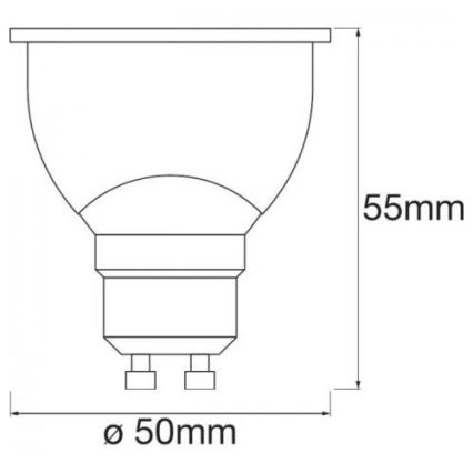 Lâmpada LED RGB com regulação INTELIGENTE+ GU10/5W/230V 2,700K-6,500K Wi-Fi - Ledvance