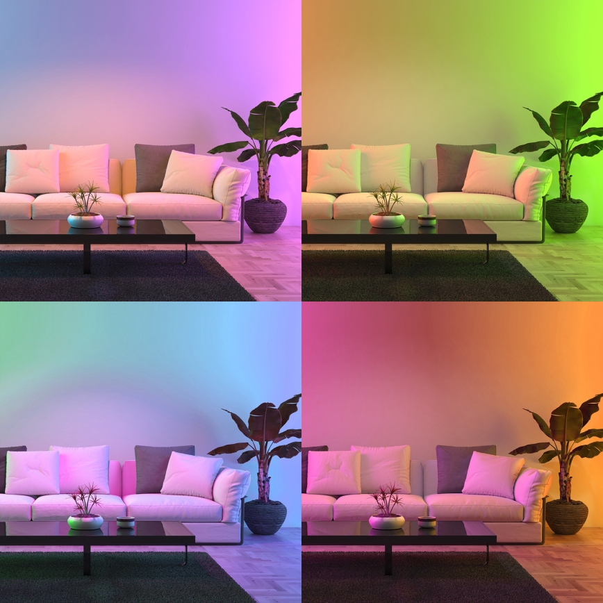 Lâmpada LED RGB Regulável GU10/5W/230V 2700-6500K Wi-Fi Tuya