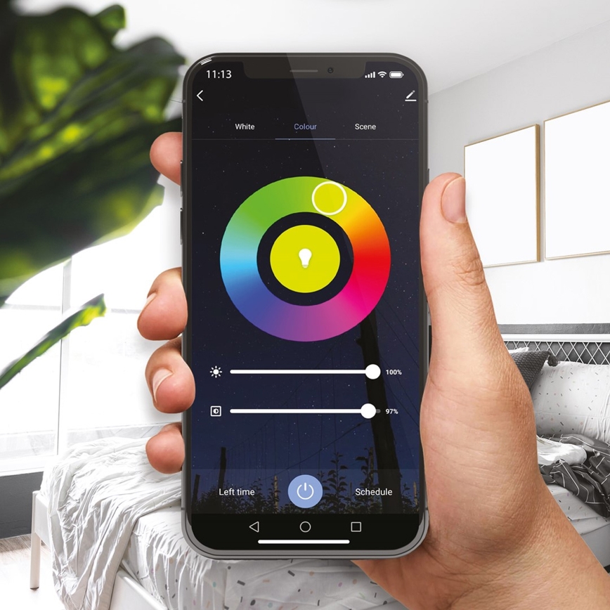 Lâmpada LED RGB Regulável GU10/5W/230V 2700-6500K Wi-Fi Tuya
