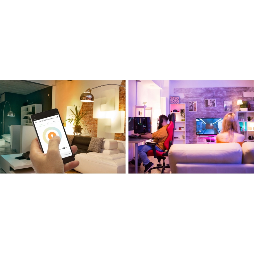 Lâmpada LED RGBW com regulação A60 E27/13W/230V 2700-6500K Wi-Fi Tuya