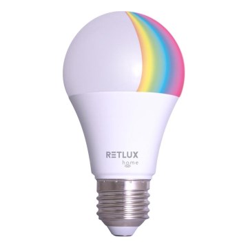 Lâmpada LED RGBW com regulação A60 E27/9W/230V 2700-6500K Wi-Fi Tuya