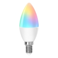 Lâmpada LED RGBW com regulação C37 E14/4,9W/230V 2700-6500K - Aigostar