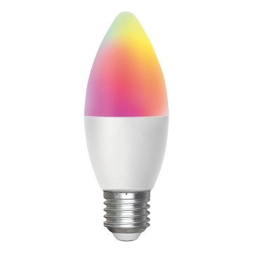 Lâmpada LED RGBW com regulação C37 E27/6,5W/230V 2700-6500K - Aigostar