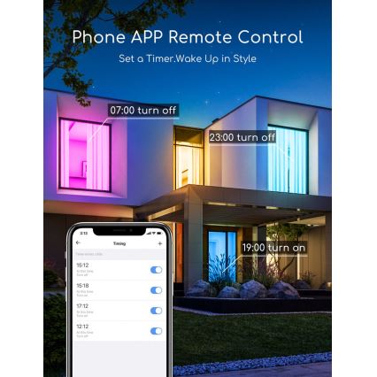 Lâmpada LED RGBW com regulação C37 E27/7W/230V 3000-6500K Wi-Fi - Aigostar