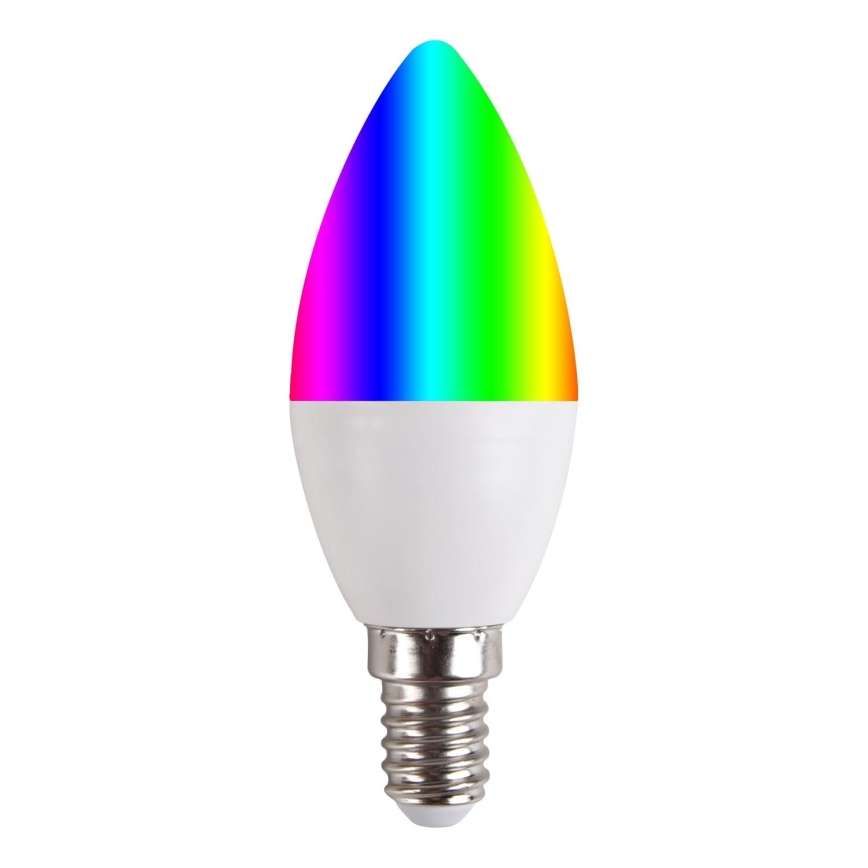 Lâmpada LED RGBW com regulação E14/5,5W/230V 3000-6500K Wi-Fi