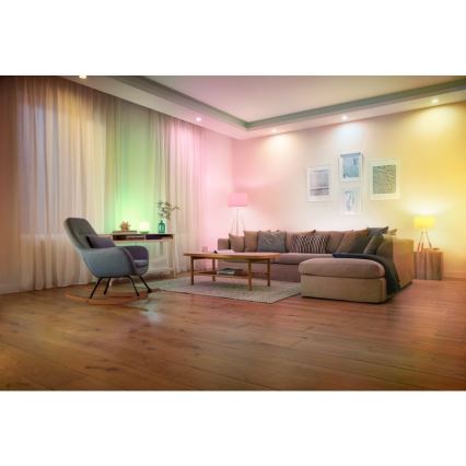 Lâmpada LED RGBW com regulação E27/8,5W/230V 3000-6500K Wi-Fi - Reality