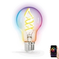 Lâmpada LED RGBW com regulação FILAMENT A60 E27/4,9W/230V 2700K Wi-Fi - Aigostar