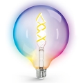 Lâmpada LED RGBW com regulação FILAMENT MESH Inteligente G125 E27/4,9W/230V 2700K - Aigostar