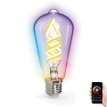 Lâmpada LED RGBW com regulação FILAMENT ST64 E27/4,9W/230V 2700-6500K Wi-Fi - Aigostar
