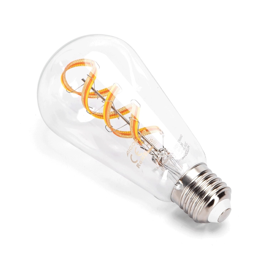 Lâmpada LED RGBW com regulação FILAMENT ST64 E27/4,9W/230V 2700-6500K Wi-Fi - Aigostar