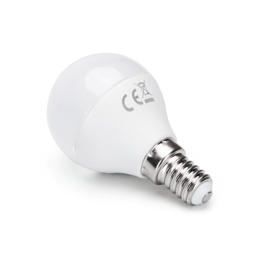 Lâmpada LED RGBW com regulação G45 E14/5W/230V 3000-6500K Wi-Fi - Aigostar