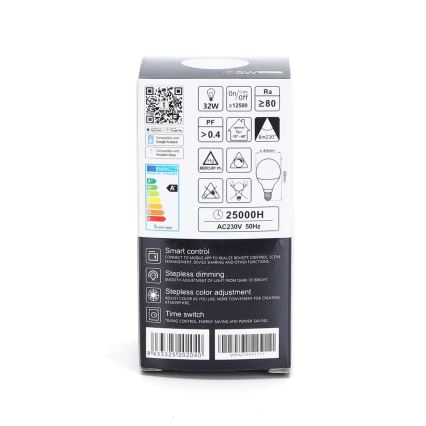 Lâmpada LED RGBW com regulação G45 E14/5W/230V 3000-6500K Wi-Fi - Aigostar