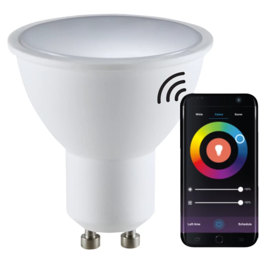Lâmpada LED RGBW com regulação G45 GU10/5,5W/230V 2700-6500K Wi-Fi Tuya