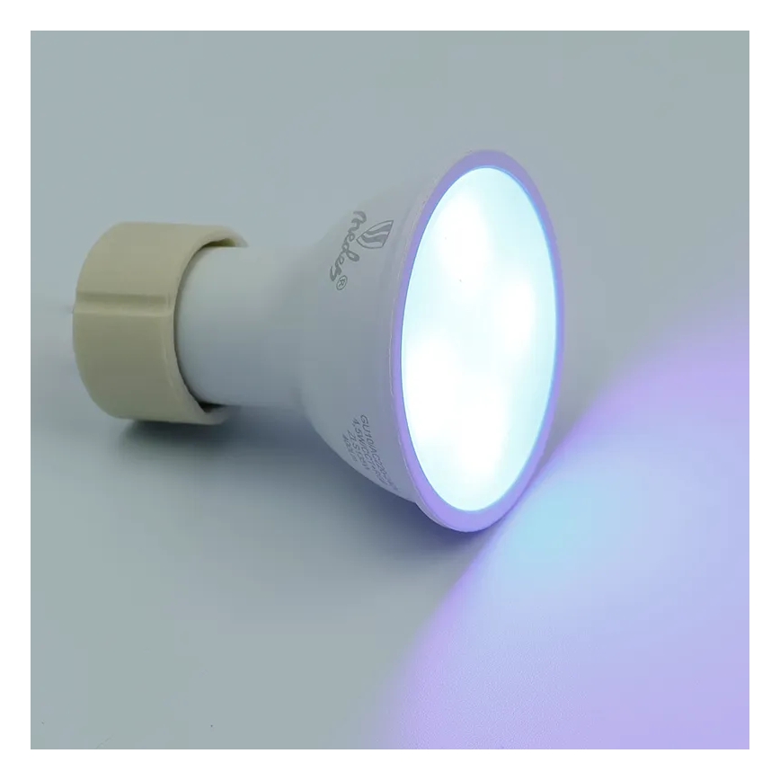 Lâmpada LED RGBW com regulação GU10/4,5W/230V 2700-6500K Wi-Fi Tuya