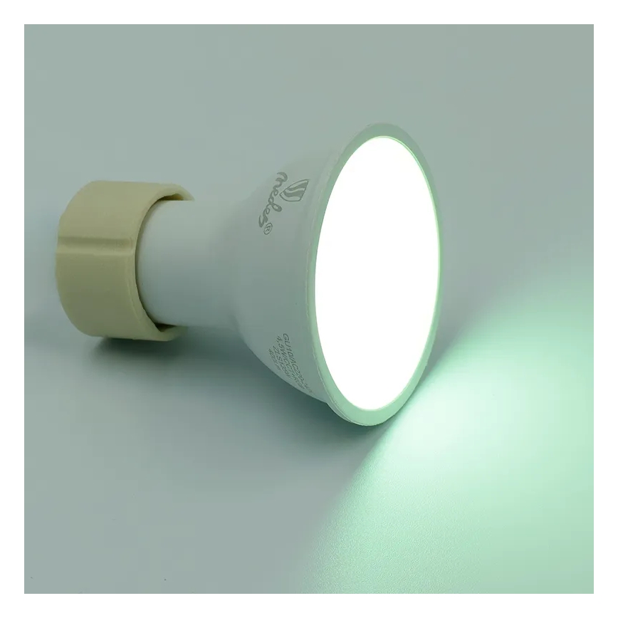Lâmpada LED RGBW com regulação GU10/4,5W/230V 2700-6500K Wi-Fi Tuya