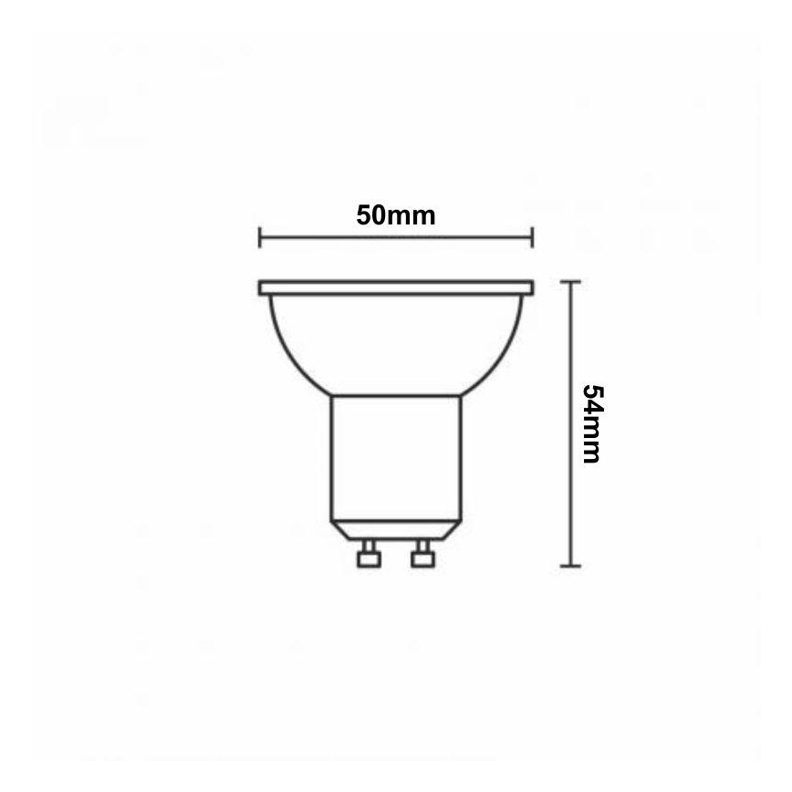 Lâmpada LED RGBW com regulação GU10/4,5W/230V 2700-6500K Wi-Fi Tuya