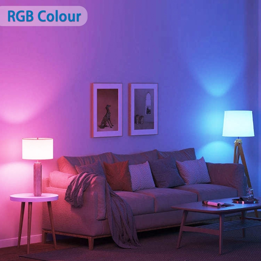 Lâmpada LED RGBW com regulação GU10/6,5W/230V 2700-6500K Wi-Fi - Aigostar