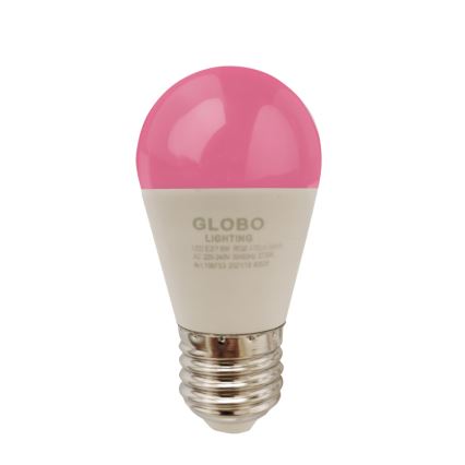 Lâmpada LED RGBW com regulação E27/6W/230V 3000K + comando - Globo