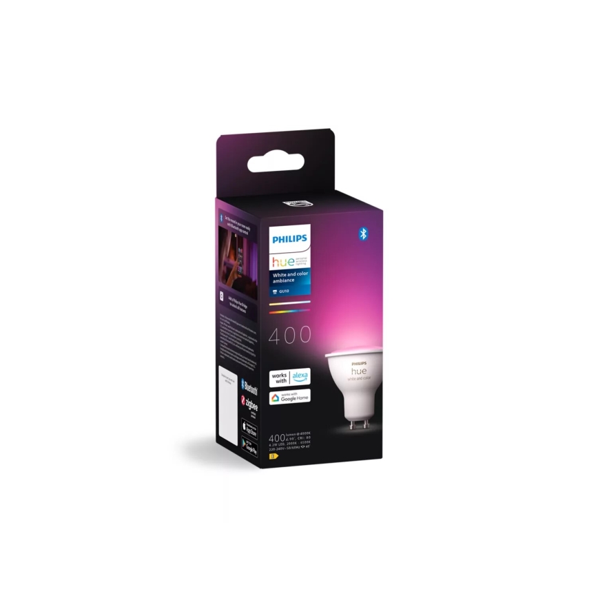 Lâmpada LED RGBW com regulação Philips Hue White And Color Ambiance GU10/4,2W/230V 2000-6500K