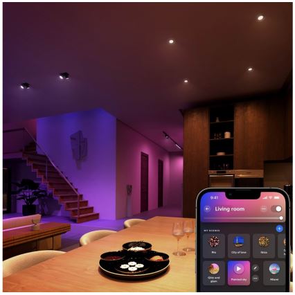 Lâmpada LED RGBW com regulação Philips Hue White And Color Ambiance GU5,3/MR16/6,3W/12V 2000-6500K