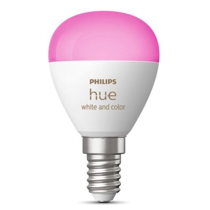 Lâmpada LED RGBW com regulação Philips Hue White And Color Ambiance P45 E14/5,1W/230V 2000-6500K