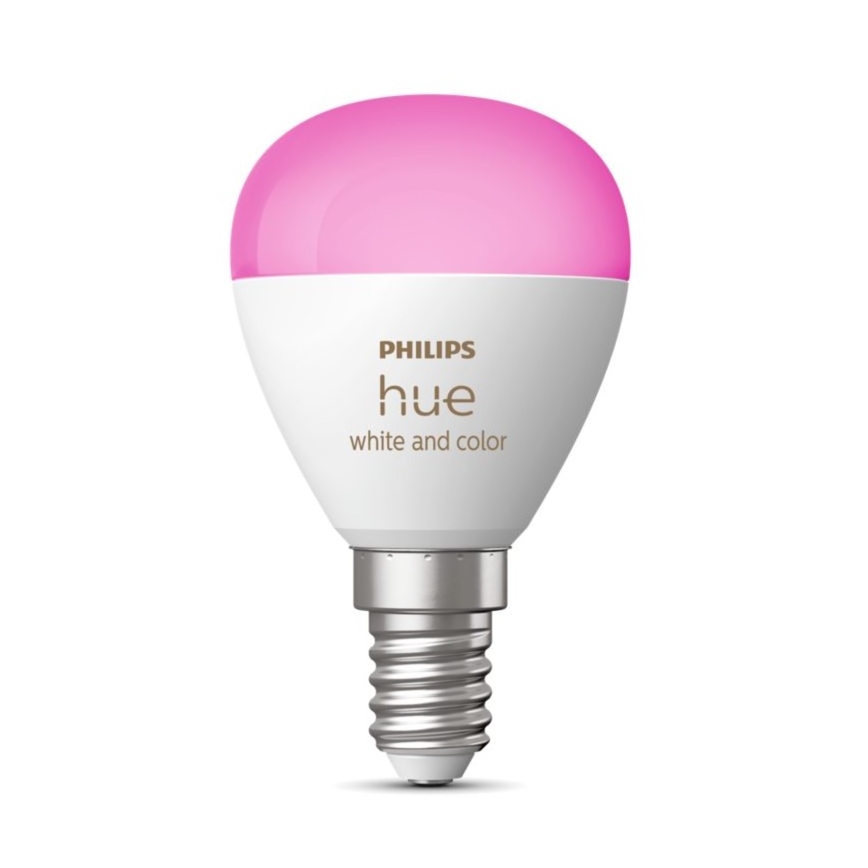 Lâmpada LED RGBW com regulação Philips Hue White And Color Ambiance P45 E14/5,1W/230V 2000-6500K