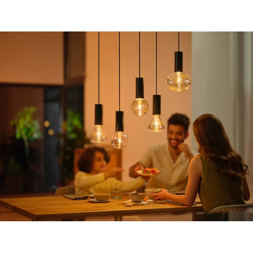 Lâmpada LED RGBW com regulação Philips Hue White And Color Ambiance G125 E27/6,8W/230V 2000-6500K